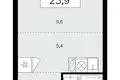 Квартира 1 комната 24 м² поселение Сосенское, Россия