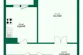 Apartamento 1 habitación 41 m² Lida, Bielorrusia