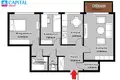 3 room apartment 60 m² Kaunas, Lithuania