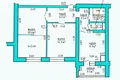 2 room apartment 63 m² Machulishchy, Belarus