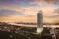 Жилой комплекс Жилой комплекс с бассейнами и панорамными видами на реку, Бангкок, Таиланд