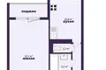 Wohnung 1 zimmer 48 m² Minsk, Belarus