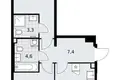 Mieszkanie 2 pokoi 60 m² Troick, Rosja