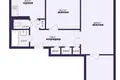 Appartement 3 chambres 62 m² Salihorsk, Bélarus