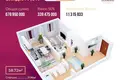 Квартира 1 комната 59 м² Ташкент, Узбекистан