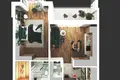 1 room apartment 58 m² Kaliningrad, Russia