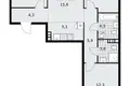 4 room apartment 75 m² Moscow, Russia