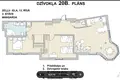 Mieszkanie 3 pokoi 78 m² Ryga, Łotwa