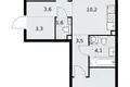 3 room apartment 60 m² Postnikovo, Russia