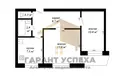 2 room apartment 48 m² Brest, Belarus