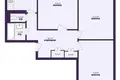 3 room apartment 65 m² Minsk, Belarus