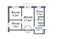 3 room apartment 51 m² Baranavichy, Belarus