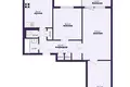Квартира 3 комнаты 62 м² Солигорск, Беларусь
