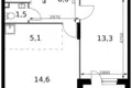Appartement 2 chambres 46 m² Sapronovo, Russie
