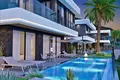  New complex of villas with swimming pools and panoramic views close to the sea and the city center of Alanya, Turkey
