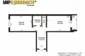 1 room apartment 52 m² Dzyarzhynsk, Belarus