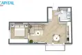 2 room apartment 43 m² Klaipėda, Lithuania