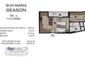 Mieszkanie 2 pokoi 47 m² Mezitli, Turcja