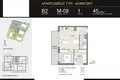 Квартира 3 комнаты 46 м² Познань, Польша