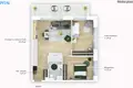 3 room apartment 60 m² Vilnius, Lithuania