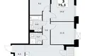 Mieszkanie 3 pokoi 75 m² Troick, Rosja