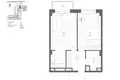 1 bedroom apartment 48 m² Moscow, Russia