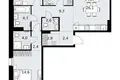 3 room apartment 97 m² Kommunarka, Russia