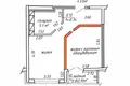 Mieszkanie 2 pokoi 43 m² Mińsk, Białoruś