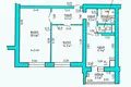 Wohnung 2 Zimmer 63 m² Matschulischtschy, Weißrussland