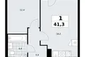 Wohnung 1 zimmer 41 m² Kommunarka, Russland