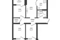 4 room apartment 81 m² Baranavichy, Belarus