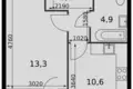 Mieszkanie 1 pokój 36 m² Razvilka, Rosja