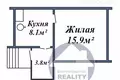 Mieszkanie 1 pokój 28 m² Baranowicze, Białoruś