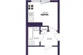 1 room apartment 27 m² Salihorsk, Belarus