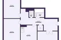 3 room apartment 67 m² Mikhanavichy, Belarus