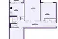 Appartement 3 chambres 71 m² Jodzina, Bélarus