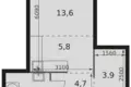 Квартира 1 комната 33 м² Москва, Россия