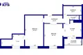 Apartamento 3 habitaciones 68 m² Kopishche, Belarús