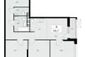 4 room apartment 67 m² Moscow, Russia