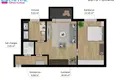 2 room apartment 44 m² Vilnius, Lithuania