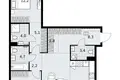 3 room apartment 88 m² Kommunarka, Russia