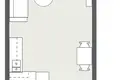 Wohnung 1 zimmer 27 m² Klaipeda, Litauen