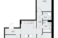 3 room apartment 76 m² poselenie Sosenskoe, Russia