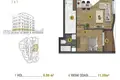 Квартира 1 спальня 58 м² Sinan, Турция