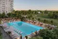 Residential complex New Golf Point Residence with a golf course, a park and a swimming pool, Emaar South, Dubai, UAE