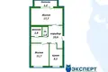 2 room apartment 52 m² Dzyarzhynsk, Belarus