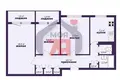 Wohnung 3 zimmer 64 m² Baryssau, Belarus