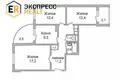 3 room apartment 72 m² Brest, Belarus