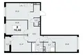 3 room apartment 78 m² Postnikovo, Russia