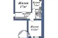 2 room apartment 54 m² Baranavichy, Belarus